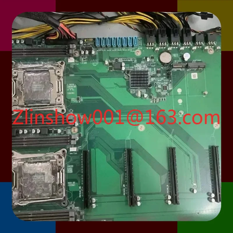 X99-6Plus V1.0 LGA2011-3 Mainboard DDR4 M.2 NVMe SATA E5 V3 V4 Support Used Motherboard Chinese Translation