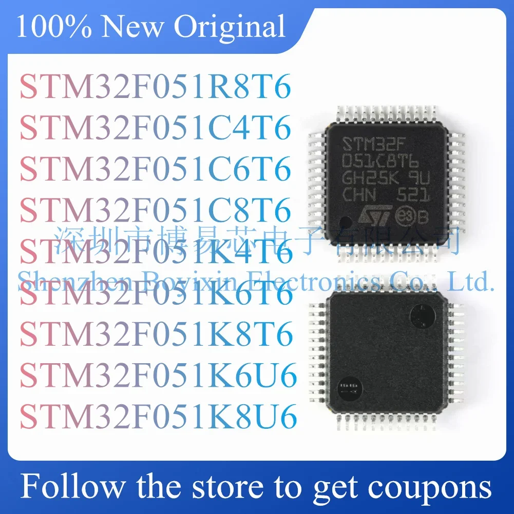 

STM32F051R8T6 STM32F051C4T6 STM32F051C6T6 STM32F051C8T6 STM32F051K4T6 STM32F051K6T6 STM32F051K8T6 STM32F051K6U6 STM32F051K8U6