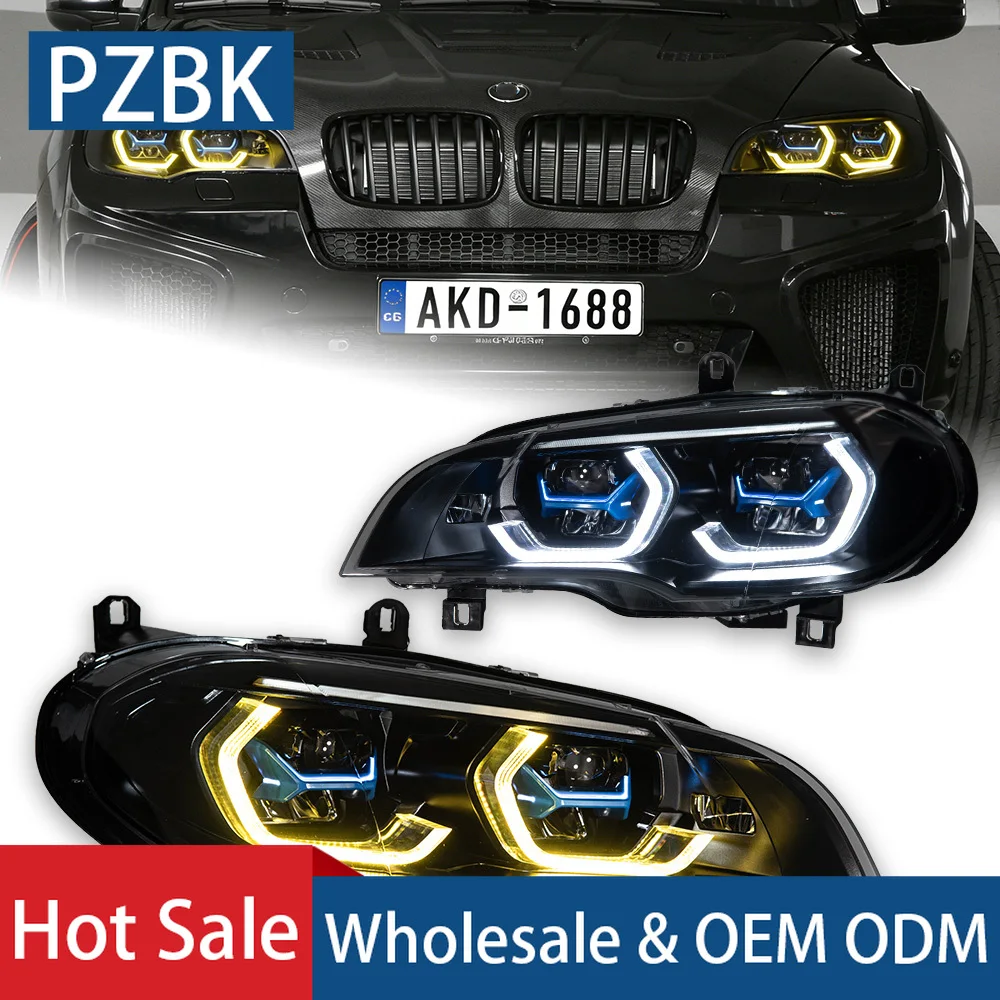 Car Styling Head Lamp for BMW X5 E70 2007-2013 LED Headlights Upgrade New Projector Lens Front Light Dual DRL Turn Signals