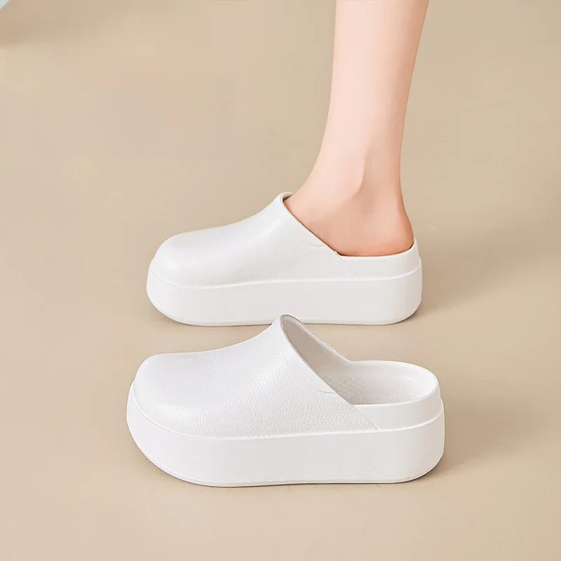 

Red Dragoy Women's Sandals Summer Breathable Office Nurse Beach Casual Sweet Sle Thi Heel Slip-On oes EVA Material