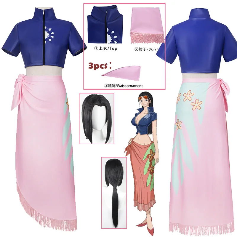 

WHH Anime peaceone Cosplay Costume Nii+co Robin cosplay outfits sexy dress uniform for women in Halloween Carnival