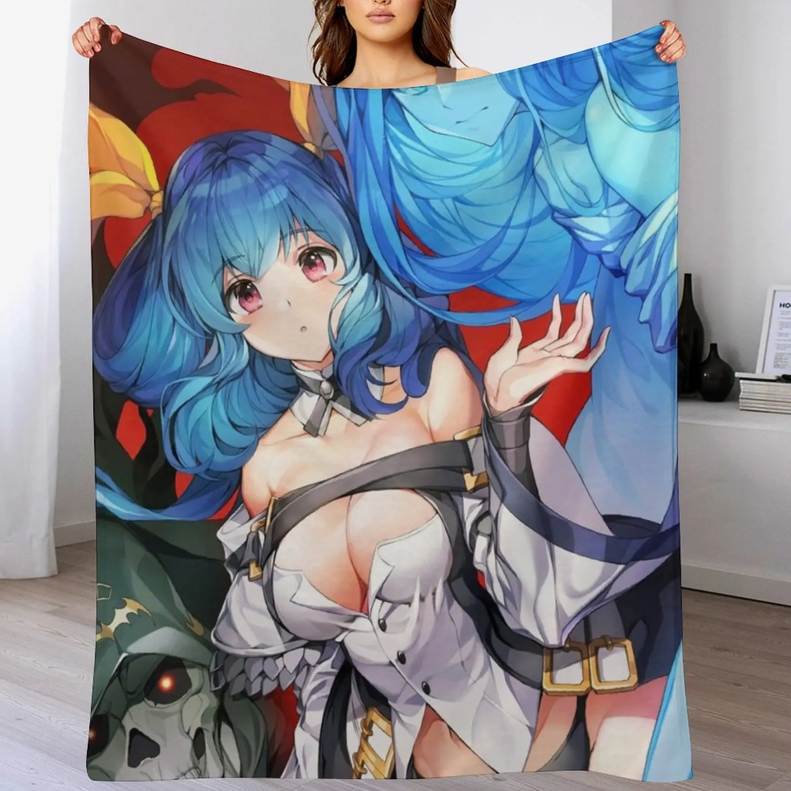 

Guilty Gear Dizzy Throw Blanket Cozy Sofa Blanket for TV Watching Napping