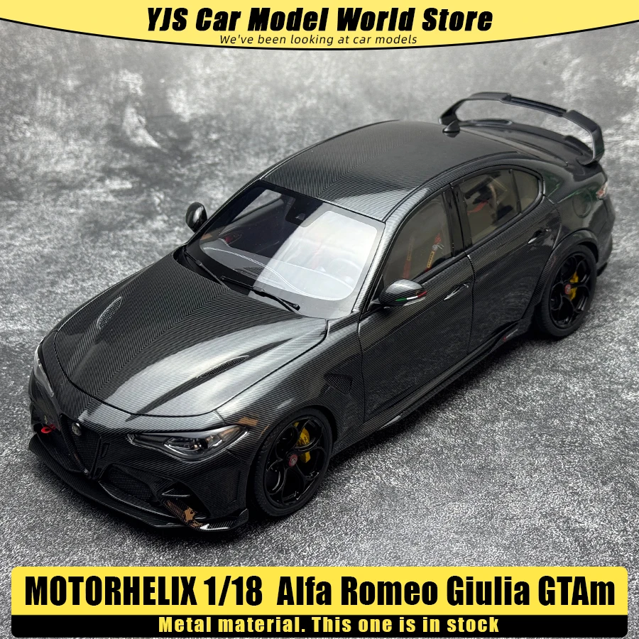 

MOTORHELIX масштаб 1/18, новая модель автомобиля Alfa Romeo Giulia GTAm, литая металлическая модель, праздничная подарочная коллекция