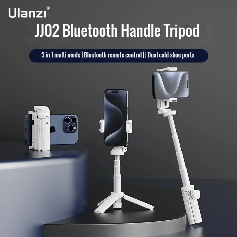 

Ulanzi Bluetooth handle tripod black and white stretchable horizontal and vertical shooting mobile phone photography portable