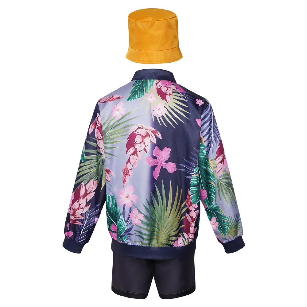 أنيمي شيطان الصيادين زوي تأثيري حلي زهرة مطبوعة سترة معطف السراويل قبعة دعوى النساء هالوين حفلة كرنفال ملابس الباروكات