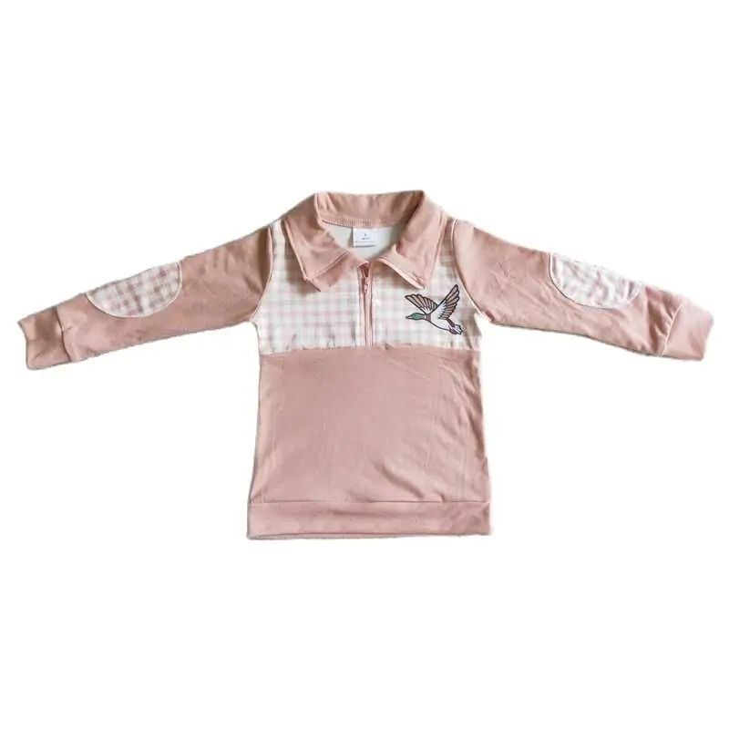 Boys' Birdie Zip Long Sleeve Top