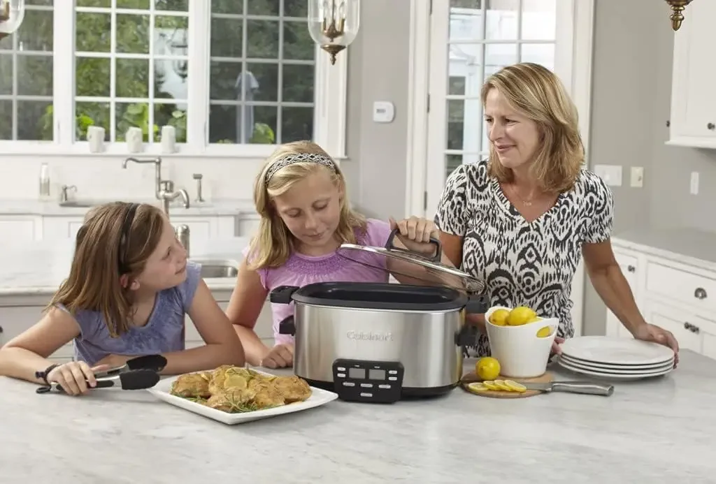 MSC-600 3-In-1 Cook Central 6-Quart Multi-Cooker: Slow Cooker, Brown/Saute, Steamer, Silver
