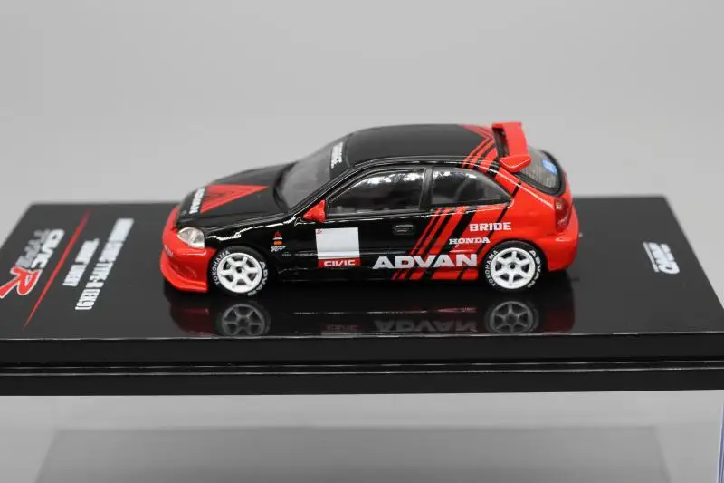 INNO 1:64 Honda Civic EK9 Type-R advan Collection of die-cast alloy car decoration model toys