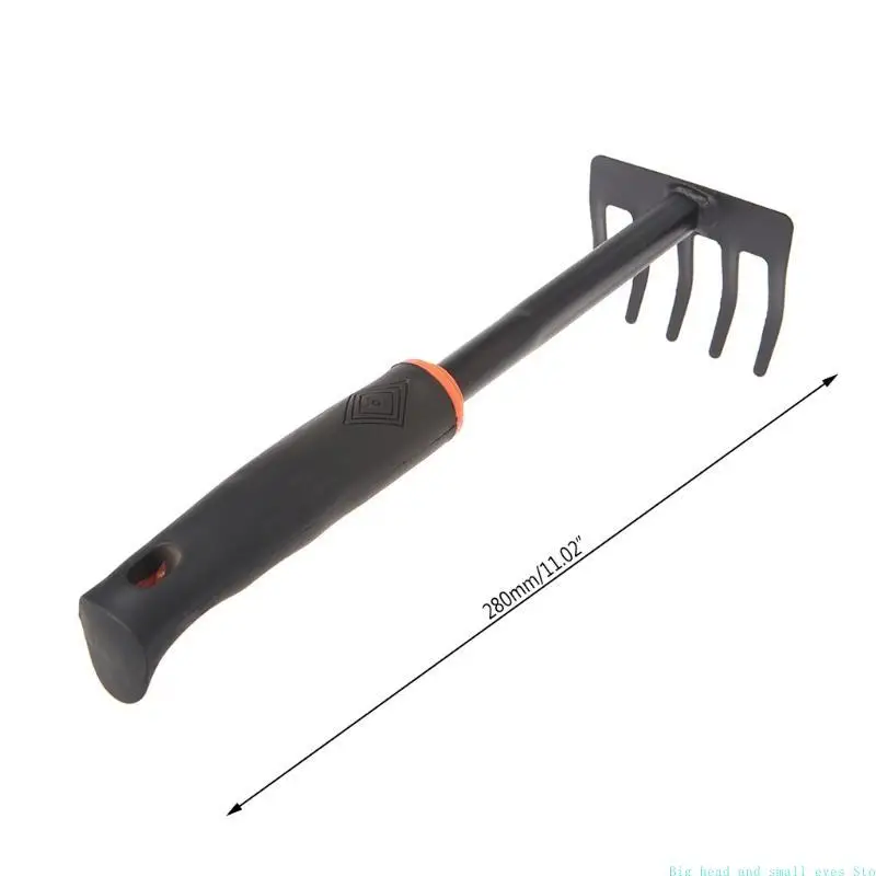 

581C 1Pc Portable Digging Tool Mini Steel Rake For Home Garden Transplanting Tool