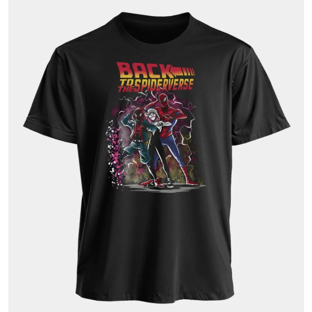 

Marvel Men's and Women's T-shirts Spider-Man Summer American Spring and Autumn Oversized Trendy Niche and Classic Short-sleeved