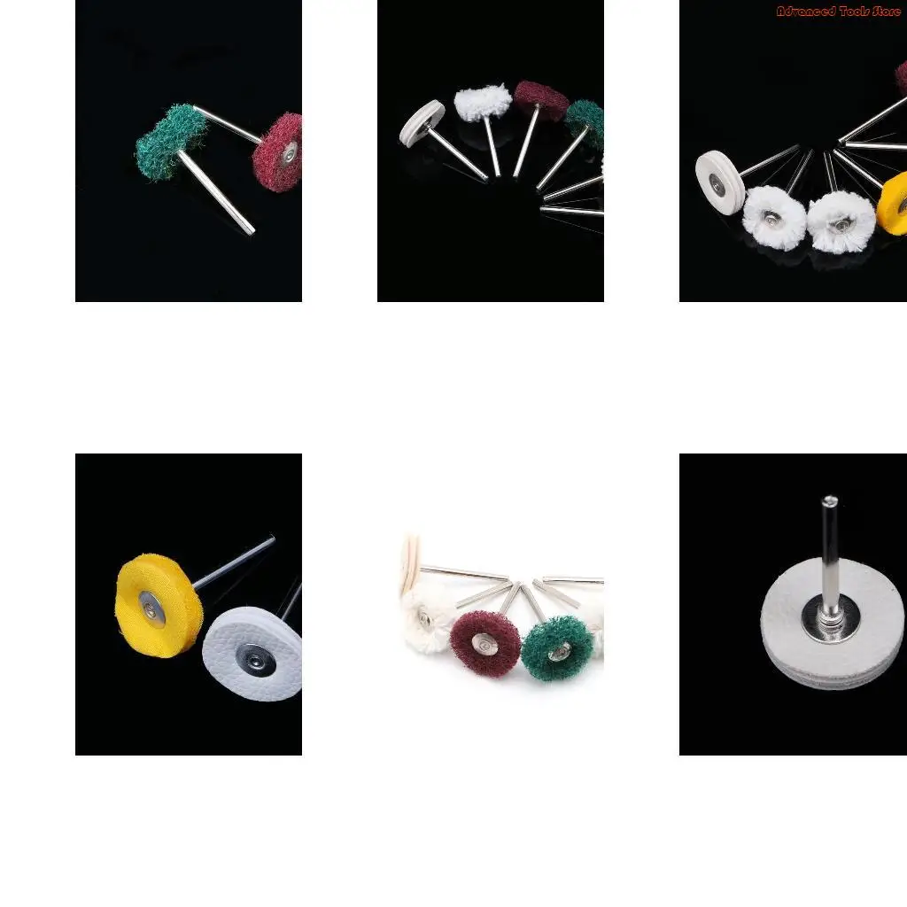 

6Pcs Polisher Buffer Wheel Polishing Buffing Pad Brush For Rotary Drill Bit New W91B