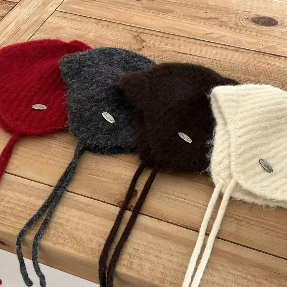 Gemütliche Ohrenklappmütze im koreanischen Stil, Wollmütze mit Kaninchenfell, kältebeständig, mit Hasenohren, Lei-Feng-Mütze, Bekleidungszubehör – Detail 7