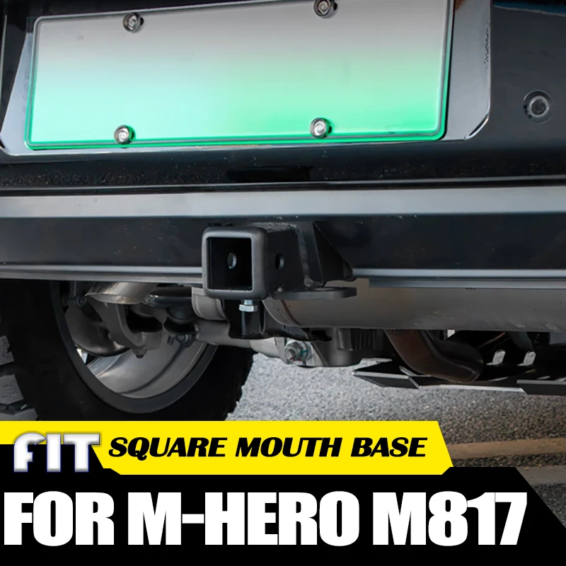 Car Square Mouth Trailer Base Fit for Dongfeng M-Hero M817 2025 2026 Modified Car Square Mouth Rear Bumper Towing Hook Parts