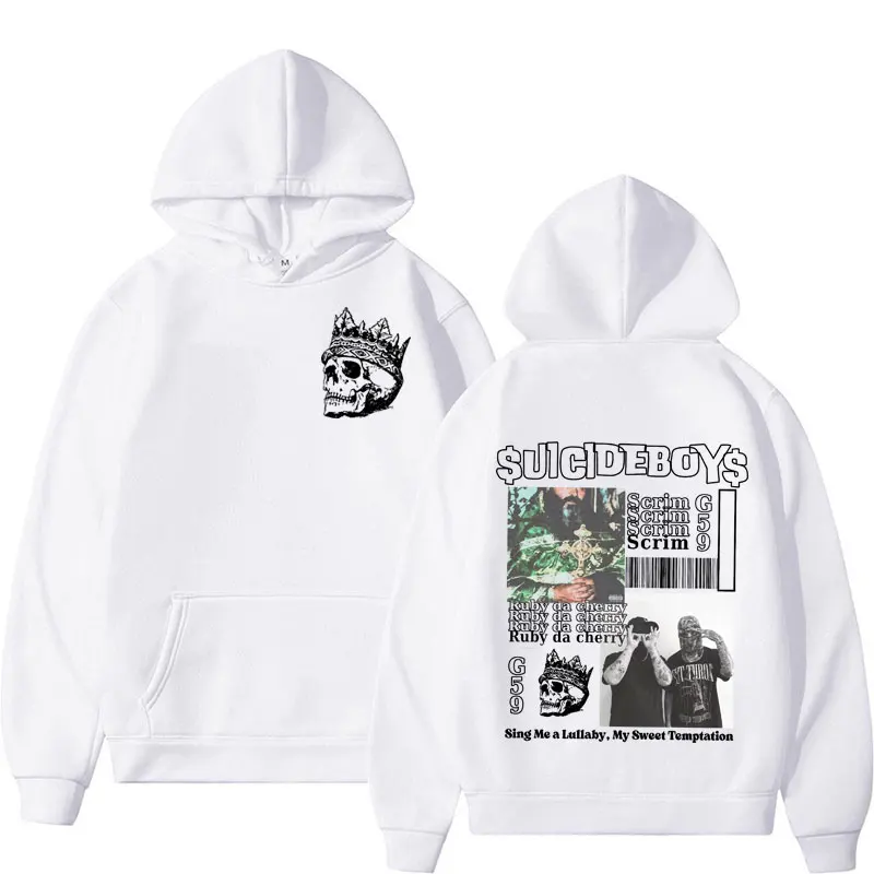 Vintage Suicideboys G59 Hoodie I Want To Die in New Orleans Ruby Da Cherry Sweatshirt Men Women Harajuku Hip Hop Trending Hooded