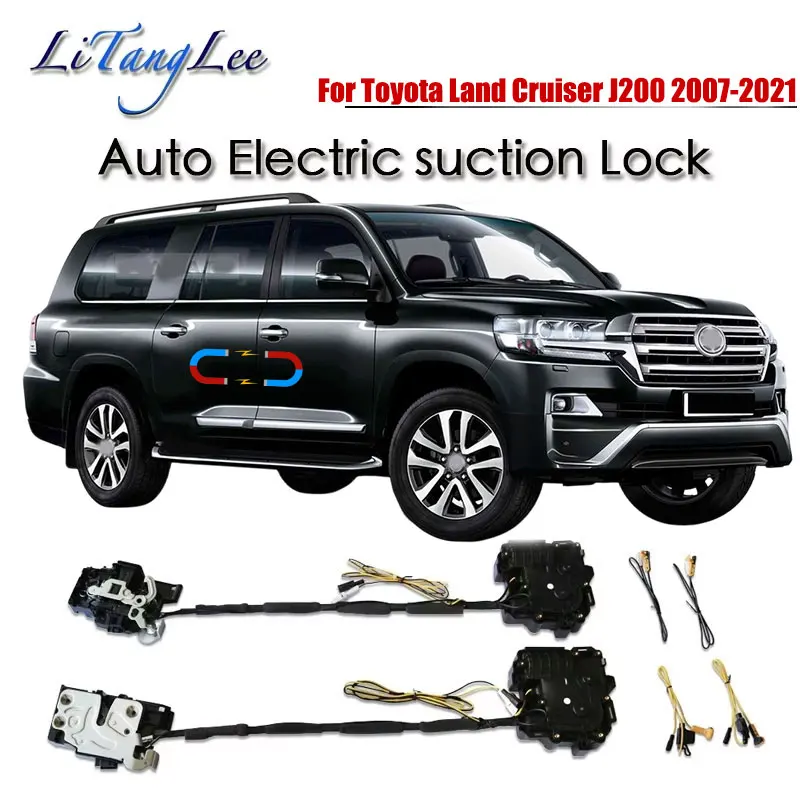 

Для Toyota Land Cruiser J200 LC200: Механизм плавного закрывания двери, электропривод замка, автоматический электрический доводчик с функцией бесшумного всасывания