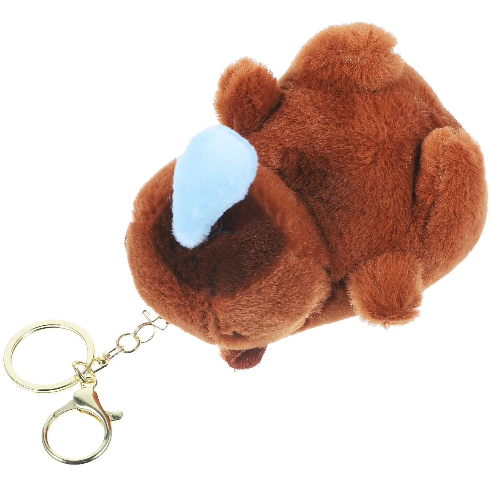 Plush Keychain Stuffed Toy Zinc Alloy Lightweight Funny Animal Charm for Backpack Purse Wallet Gift Custom Keychains