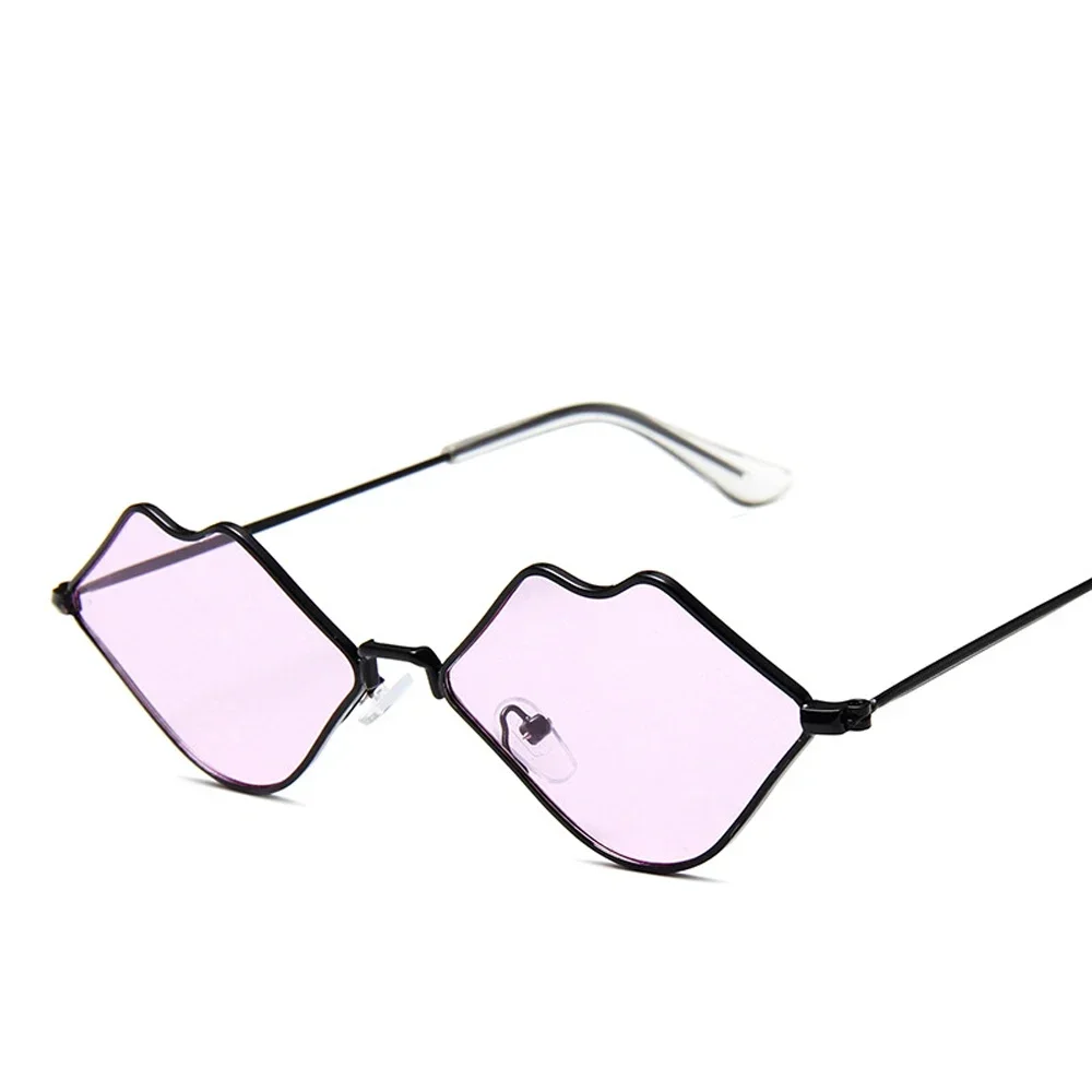 Xiaomi Sexy Rode Lippen Zonnebril 2025 Hippie Vintage zonnebril voor Vrouwen Festival Rave Party Zonnebril Dames Brillen