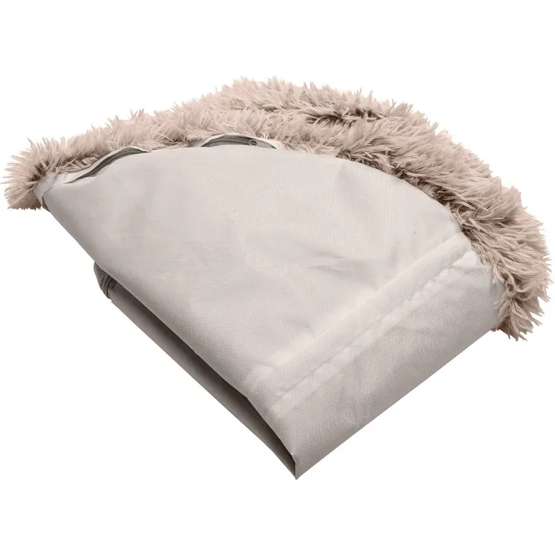 Soft & Cozy Dog Bed for Large Dogs, Refillable w/ Removable Washable Cover & Liner, For Dogs Up to 95 lbs - Plush Faux Fur