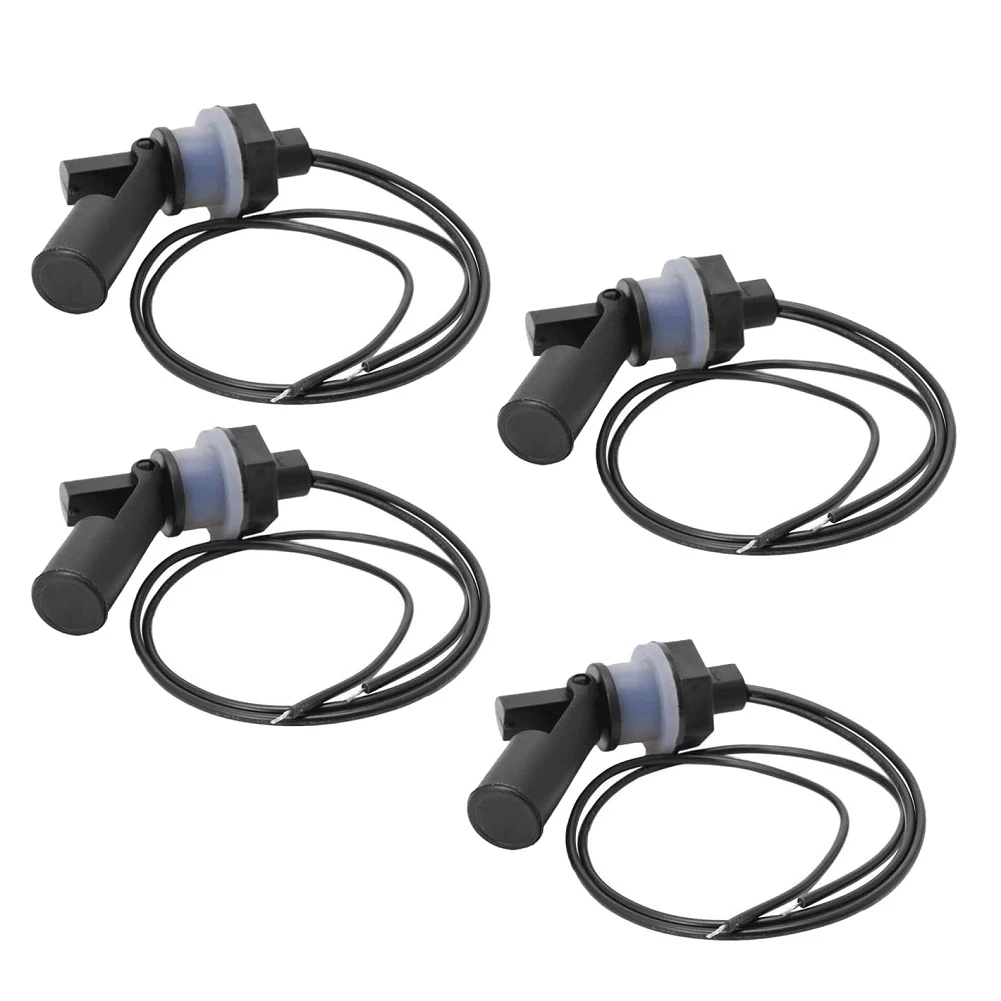 

4PCS 10W Float Switch Sensor Plastic Side-Mounted Water Level Sensors Horizontal Float Switch For Tank Pool Flow Sensors