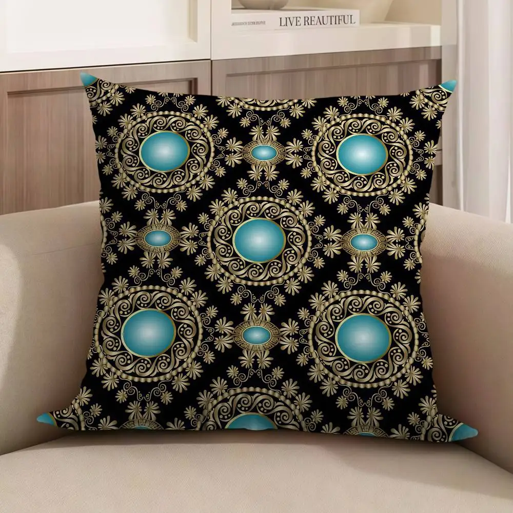 ปลอกหมอนอิงลายอัญมณีหรูหรา ปลอกหมอนอิงโซฟา ของตกแต่งบ้าน ของขวัญสำหรับเด็ก