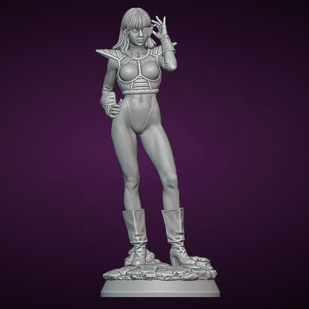 1/24 Sexy Vechten Vrouwen Hars Beeldje Speelgoed Ongeverfd GK Pop Ongemonteerd 3D Print Montage Miniatuur Reductie Standbeeld Speelgoed