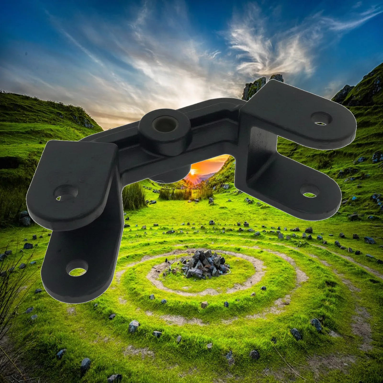 Heavy Duty Dual Axle Trailer Spring Connector Leaf Leveler Bracket with 16mm Hole Size for Workshop Use