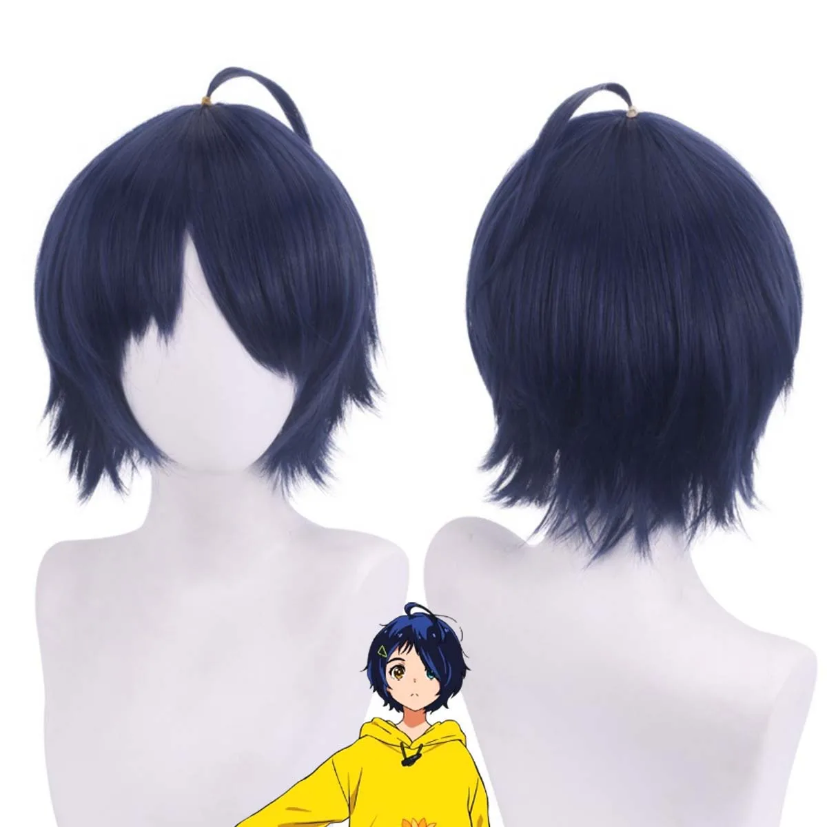 อะนิเมะ WONDER EGG PRIORITY Momoe Sawaki Ohto Ai คอสเพลย์วิกผมสําหรับชาย