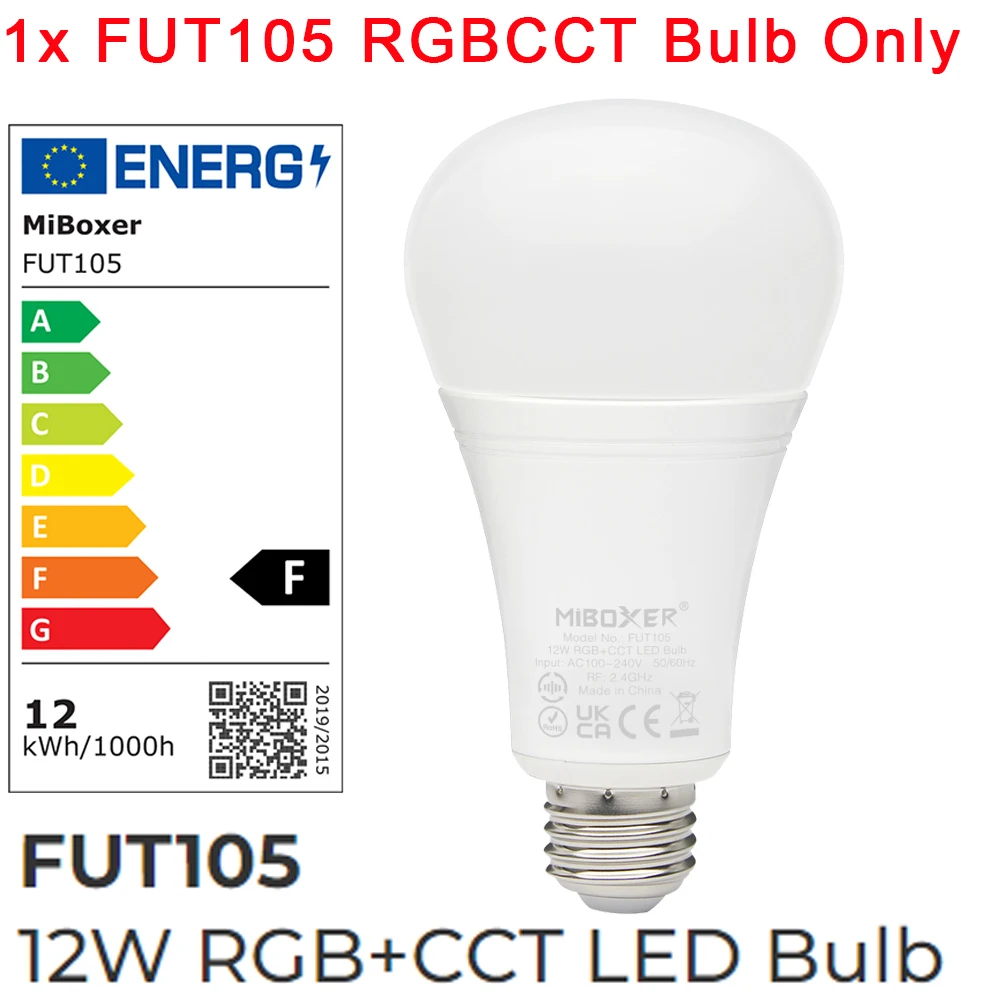 MiBoxer 2.4G RF LED-lamp MR16 GU10 E14 E27 LED-lamp 4W 5W 6W 9W 12W RGB + CCT LED-spotlamp Draadloze afstandsbediening WiFi APP-bediening