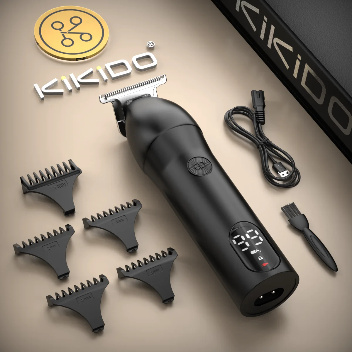 

KIKIDO Hair Trimmer Machine Rechargeable Hair Clipper Professional Cordless Electric Hair Cutting Barber Trimmers for Man