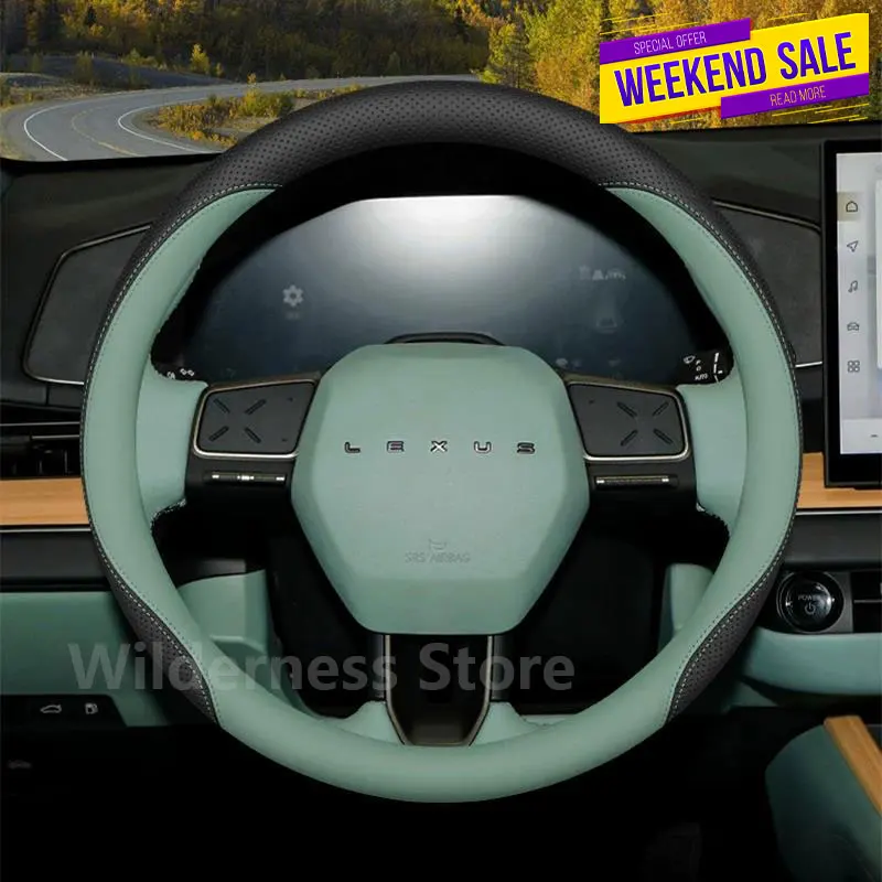 Leather Steering Wheel Cover For Lexus ES200 ES300h RX300 RX350h NX UX TX LX600 LM GX LS TXL VX Series 2025 interior Accessories