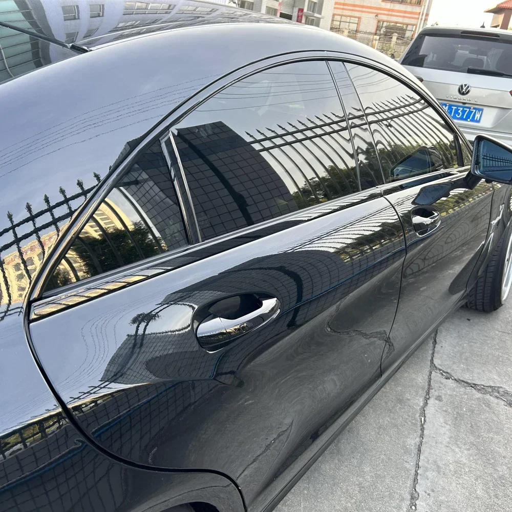 

Для Mercedes Benz CLS W218 2012-2017 ПВХ глянцевая черная декоративная полоса для окон автомобиля, наклейки, аксессуары для внешней защиты автомобиля