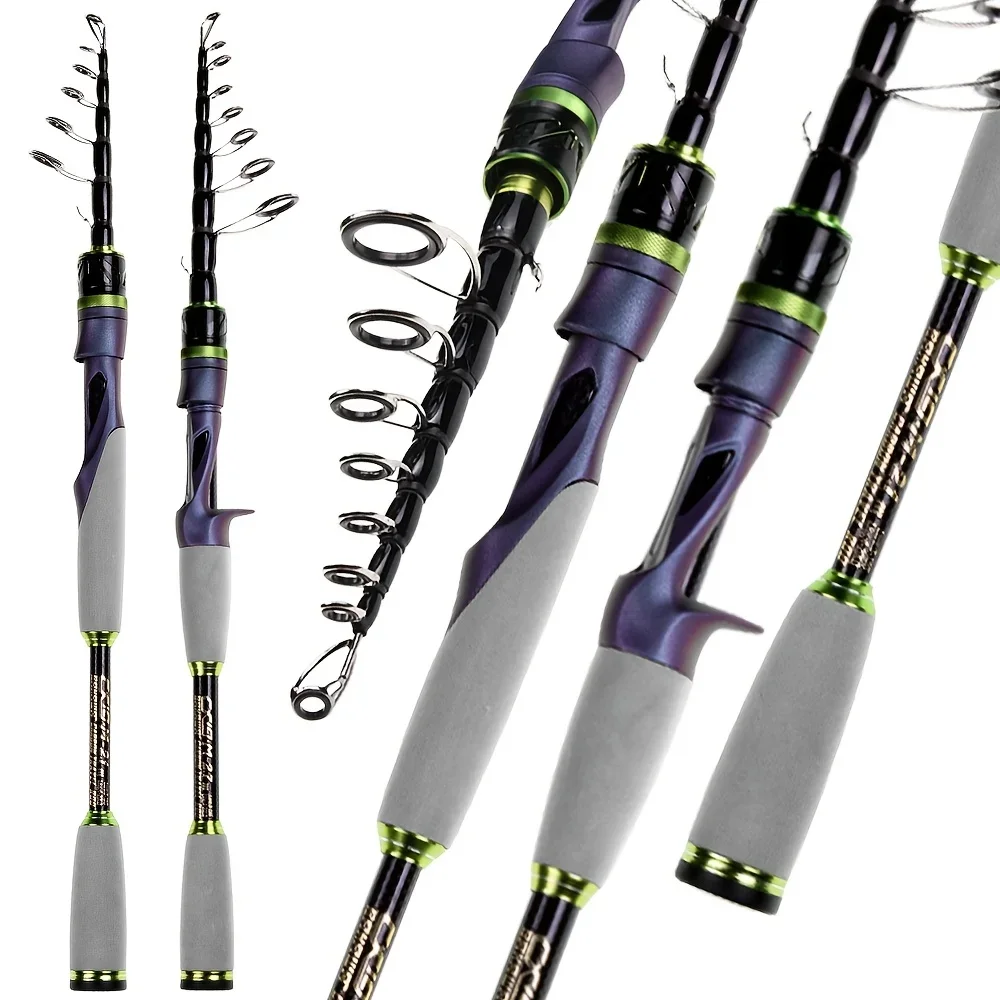 Wędka z włókna węglowego Super Light Bait Feeding Telescopic Travel Rod M Hard 1.8M 2.1M 2.4M 2.7M Spinning Rod BAKAWA