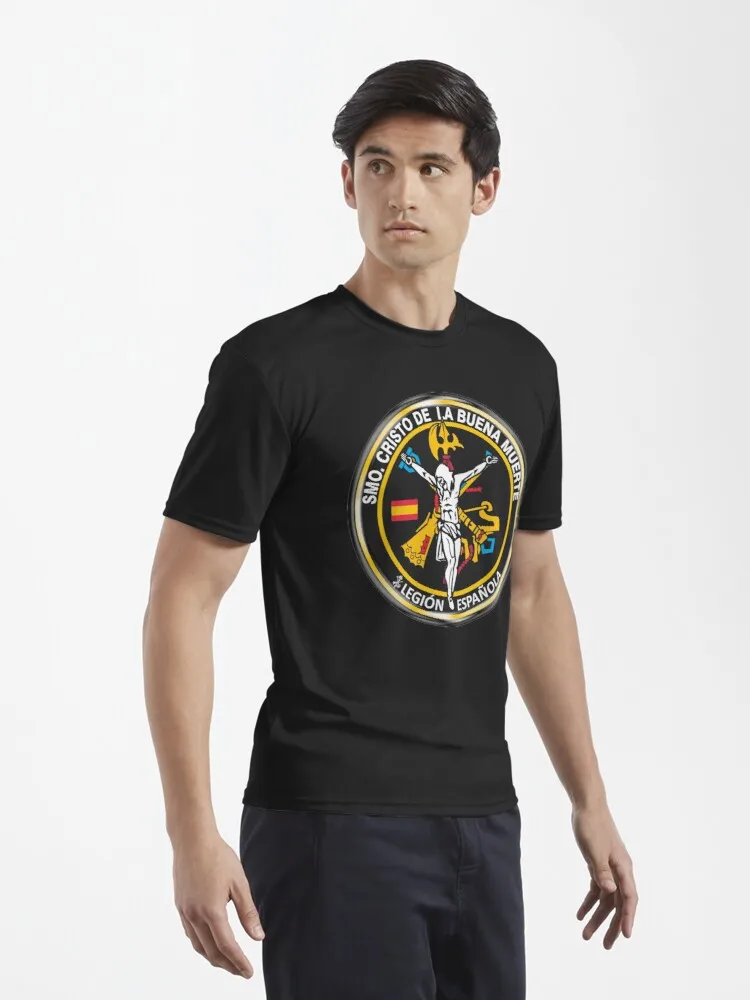 Saint. Christ of the Good Death. Spanish Legion Men T-Shirt Short Sleeve Casual 100% Cotton Shirts