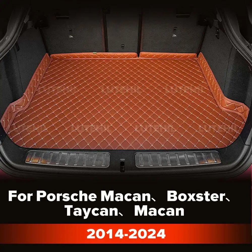 

Для Porsche Macan、Boxster、Taycan、Macan 2014-2024 индивидуальный коврик для багажника автомобиля, защитный коврик, грузовой вкладыш, автомобильные аксессуары для интерьера