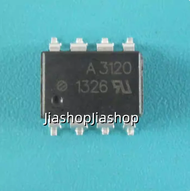 10pcs HCPL-3120 SOP8 montagem em superfície A3120 IGBT Gate Driver Isolador de optoacoplador