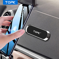 TOPK Magnetic Car Phone Holder Magnet Mount Mobile Cell Phone Stand GPS Support For iPhone 13 12 Xiaomi Huawei Samsung Oneplus