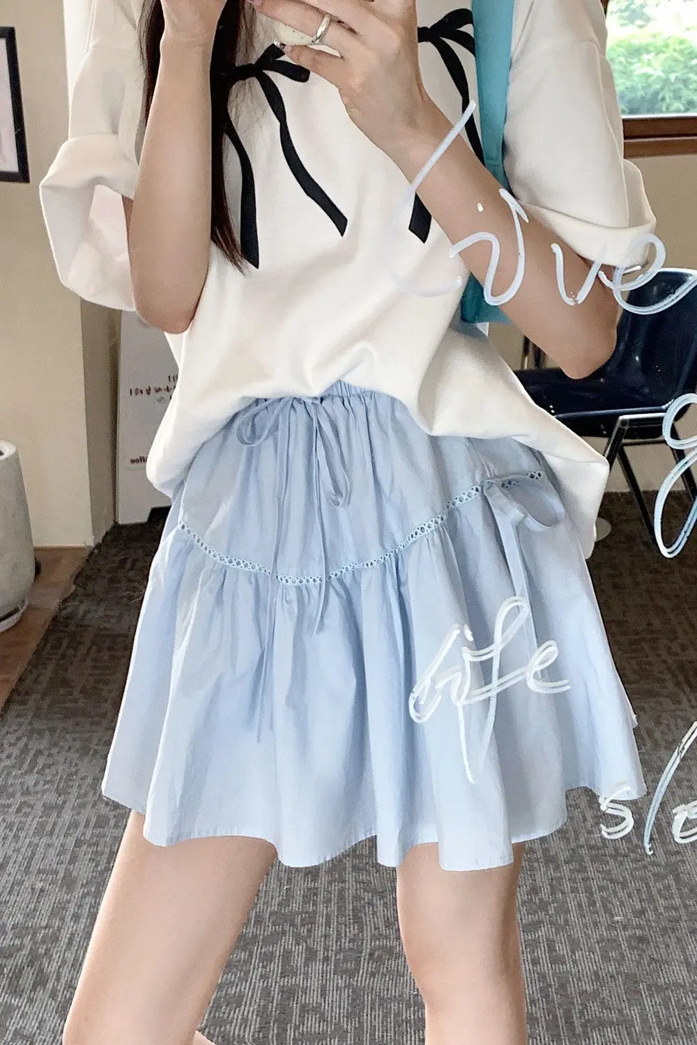 

Skirts Womens Suede Patchwork Flared Midi Museum Visit Intellectual Artistic Vintage Lady Quiet Social Gathering Cultural Look