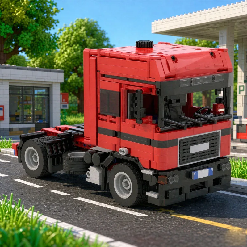 MOC-101103 Классический транспортный грузовик F2000 V10, конструктор из 1330 деталей, развивающая игрушка-пазл для взрослых, подарок