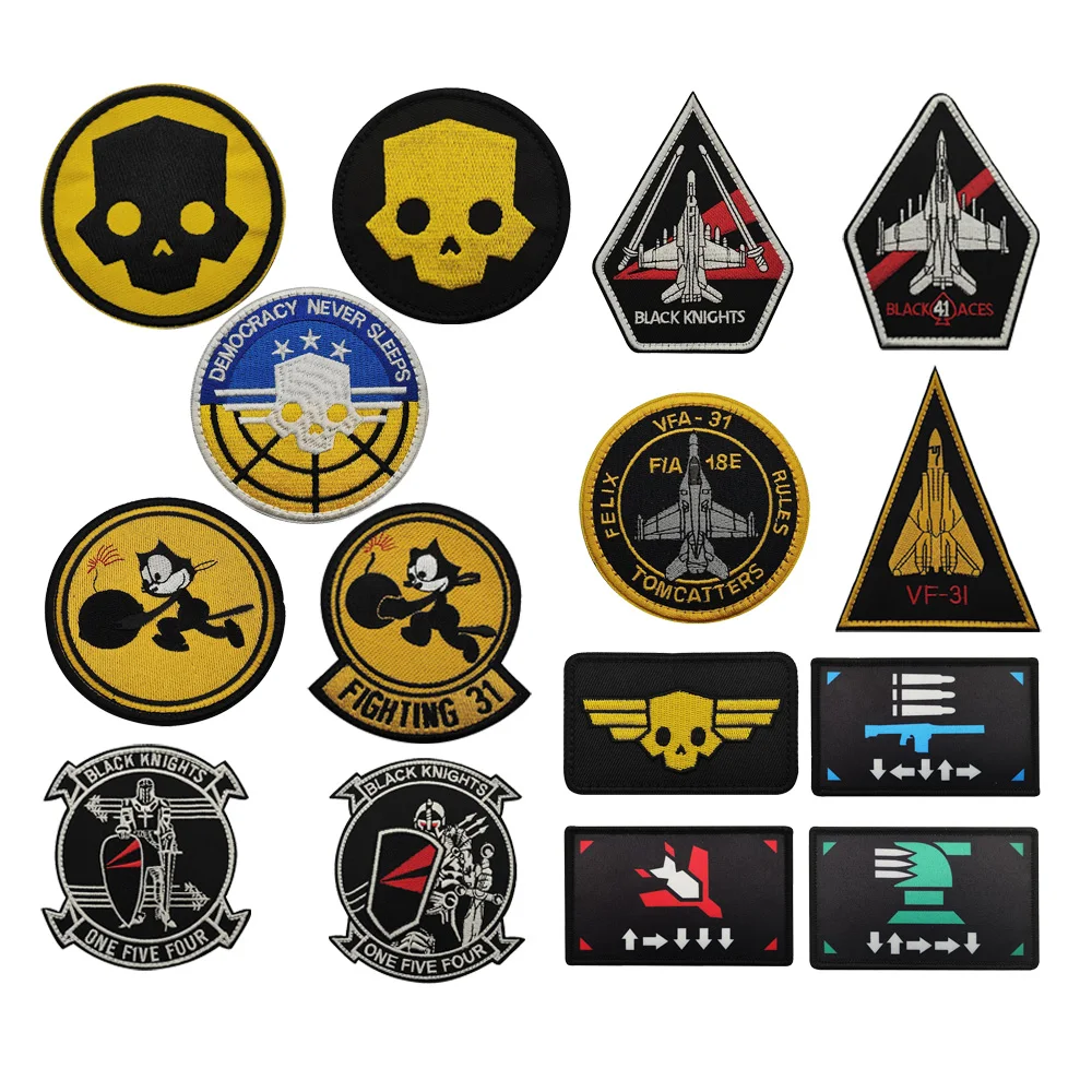 Outdoor Bag Accessories Anime Badge Submarine Soldier Game Perimeter Embroidered Patch Cloth Patch Diver Backpack Bag Sticker