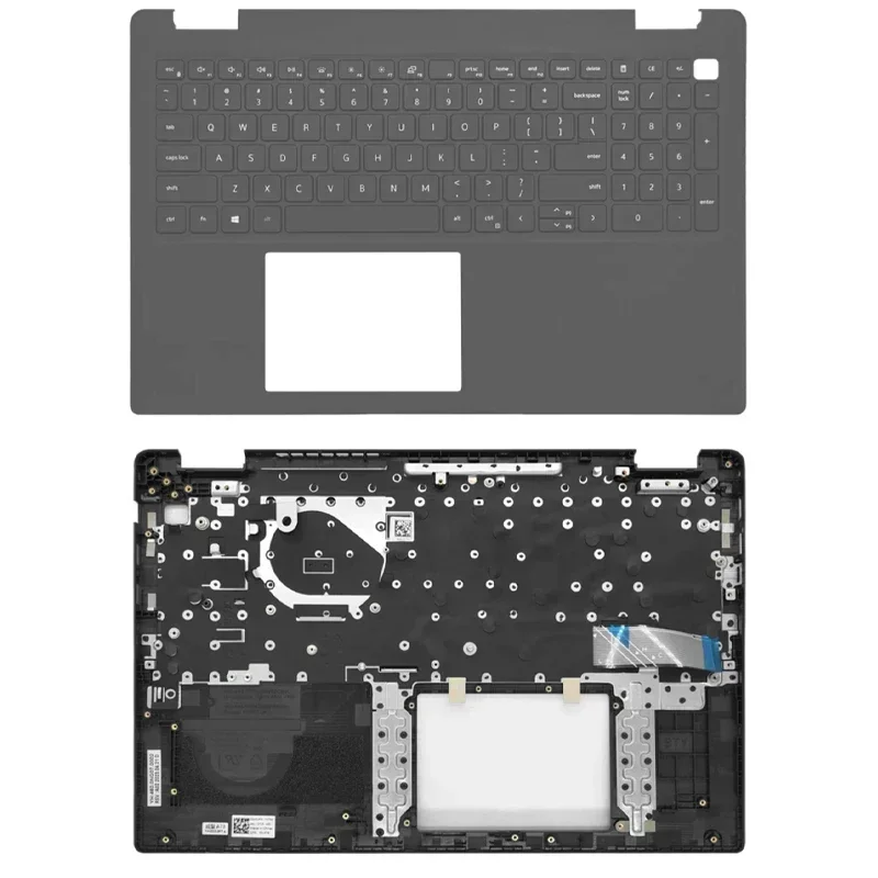 Novo para dell latitude 3520 e3520 portátil lcd capa traseira tampa da tela superior moldura frontal dobradiças apoio para as mãos capa superior base inferior caso