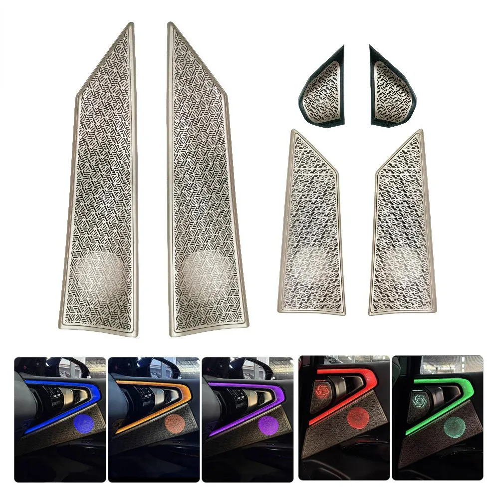 Car Tweeter Treble Panel Cover Luminous Speaker Covers Grille Decorative Atmosphere Lamp New for BMW X3 G45 G48 2025 2026