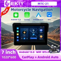 EKIY 7,0 ""Android 13,0 motocicleta GPS WiFi navegación para MOTO inalámbrico CarPlay inalámbrico Android Auto 4 núcleos A53 tablero Digital