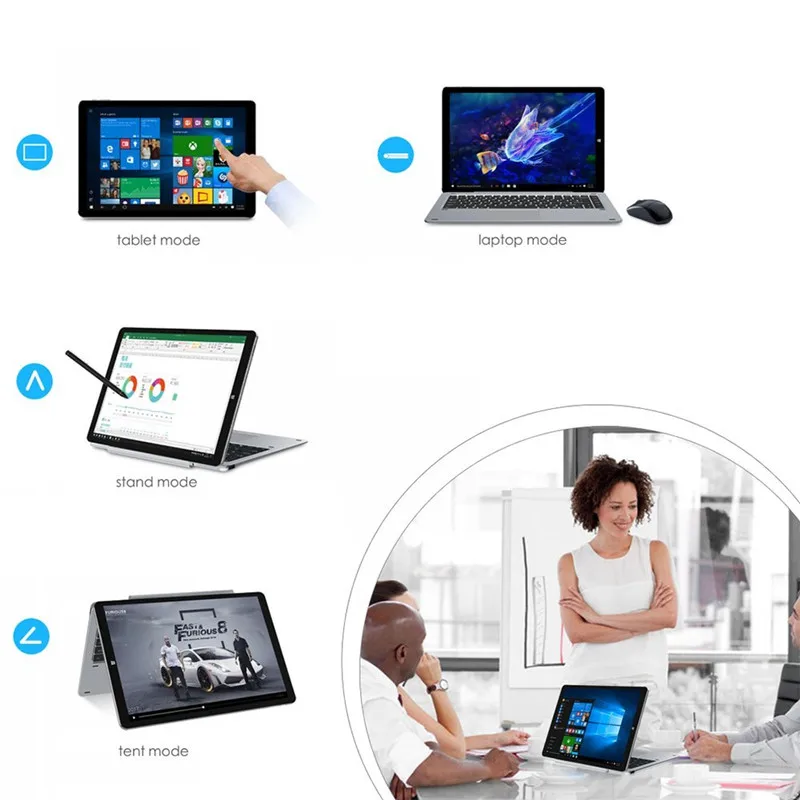 10.1 Inch I10 Windows 10 & Android 5.1, Intel X5-Z8350 Quad Core 1.44 -1.84 GHz Tablet PC 2GB RAM 32GB ROM 1920*1200 Screen WiFi