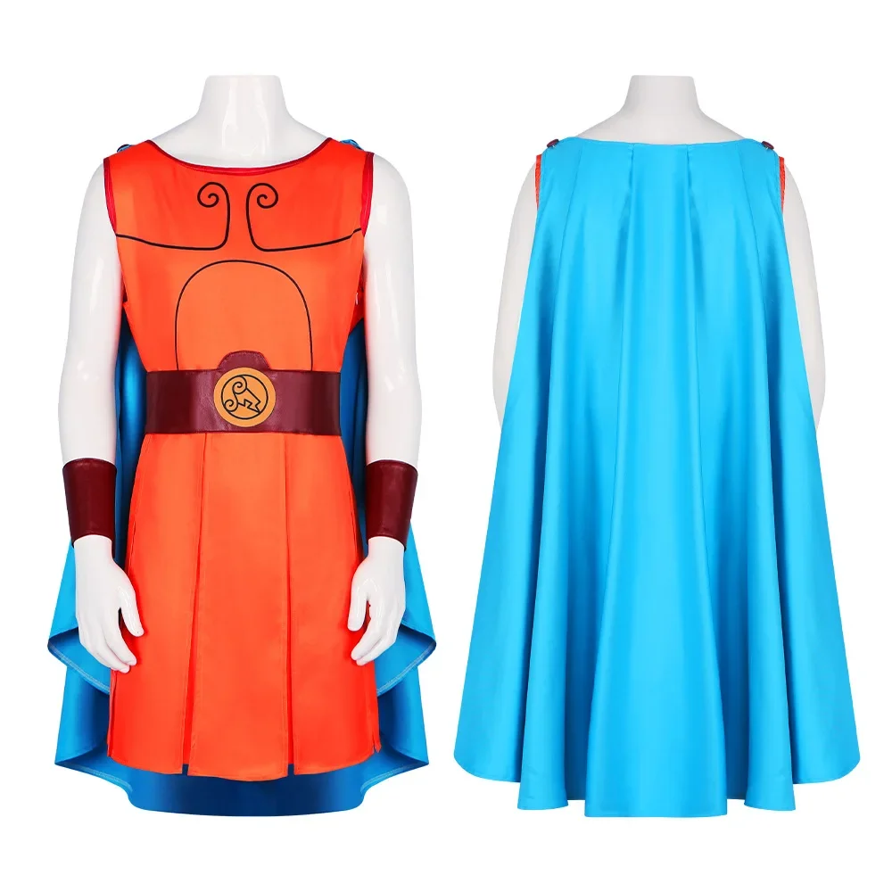 Disfraz de Cosplay de Anime Hercules para adultos para hombres, capa de superhéroe, uniforme, vestido elegante, traje de juego de rol para fiesta