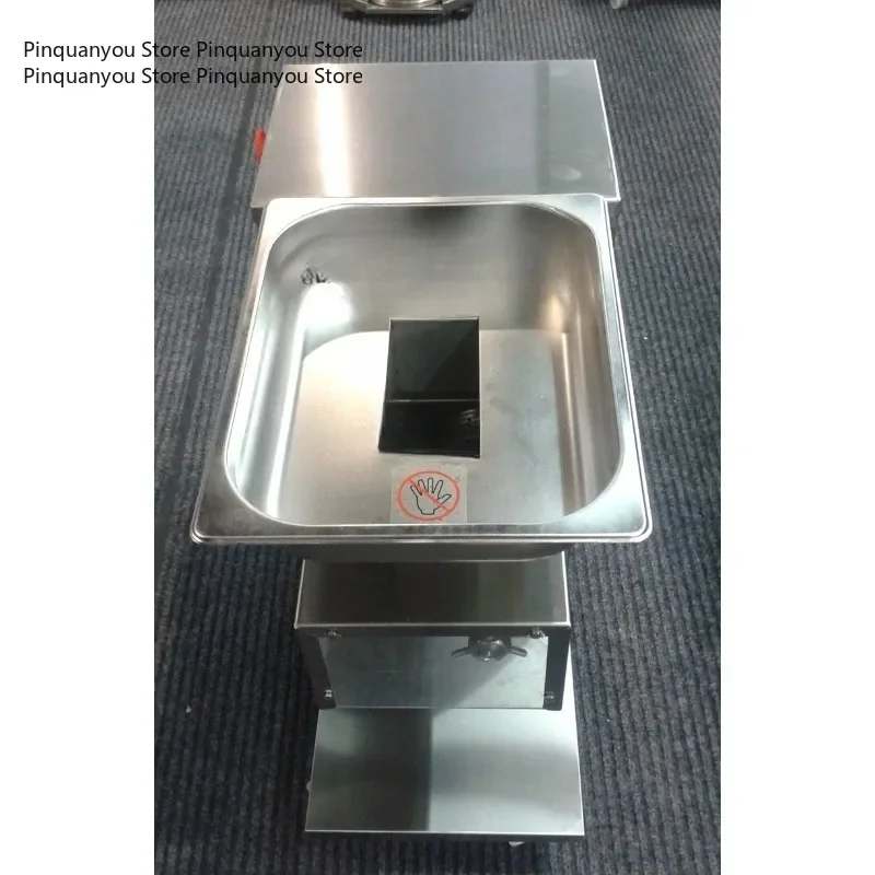 QE Model Commercial Meat Cutter 500Kg/H High Speed Electric Fresh Meat Slicer, Restaurant Chicken Breast Cutting Machine