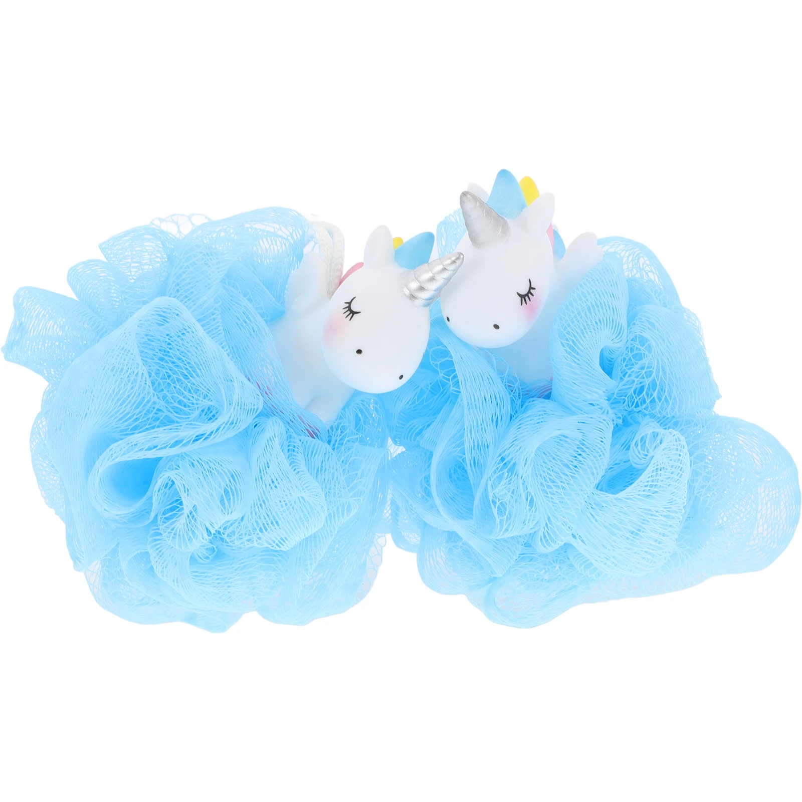

2pcs Unicorn Bath Flower Cartoon Shower Sponge Soft Foaming Bath Ball Kids Body Scrubber Foam Maker Easy Use Home Outdoor