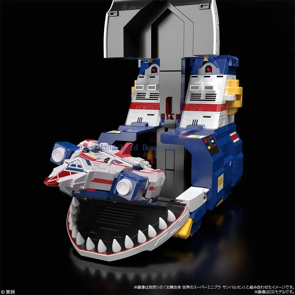 متوفر في المخزون بانداي الأصلي إعادة إصدار سوبر ميني-بلا تايو سينتاي صن فولكان جاكوار فولكان ألعاب حلوى شخصيات الحركة نموذج اللعب