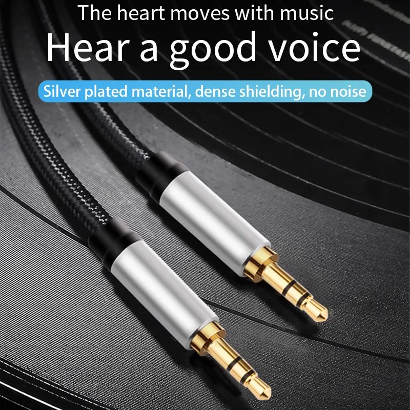 YYTCG AUX Cable Jack 3.5mm Audio Cable 3.5 Mm Jack Speaker Cable ForHeadphones Car AUX Cord