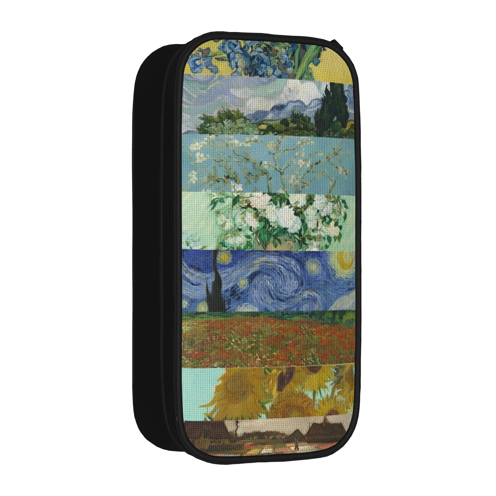 

Lovely Van Gogh Art Oil Paintings Pencil Cases Sunflowers Starry Night Pencilcases Pen Holder Big Capacity Bag Gifts Stationery