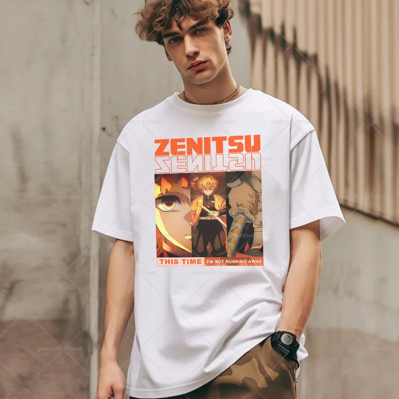 Fashion Anime Zenitsu Patches Iron On Heat Transfers For Clothes Demon Slayer Sanemi Thermal Transfers Stickers On T-shirt Bags